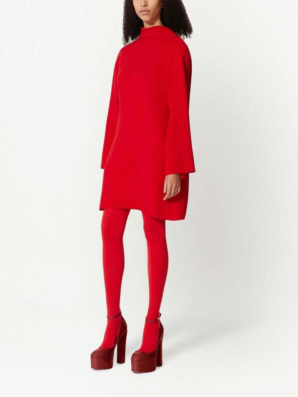 valentino silk mini dress Embellished silk satin-trimmed wool and silk-blend crepe mini dress - cream