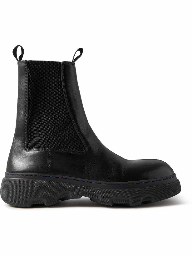 Photo: Burberry - Leather Chelsea Boots - Black