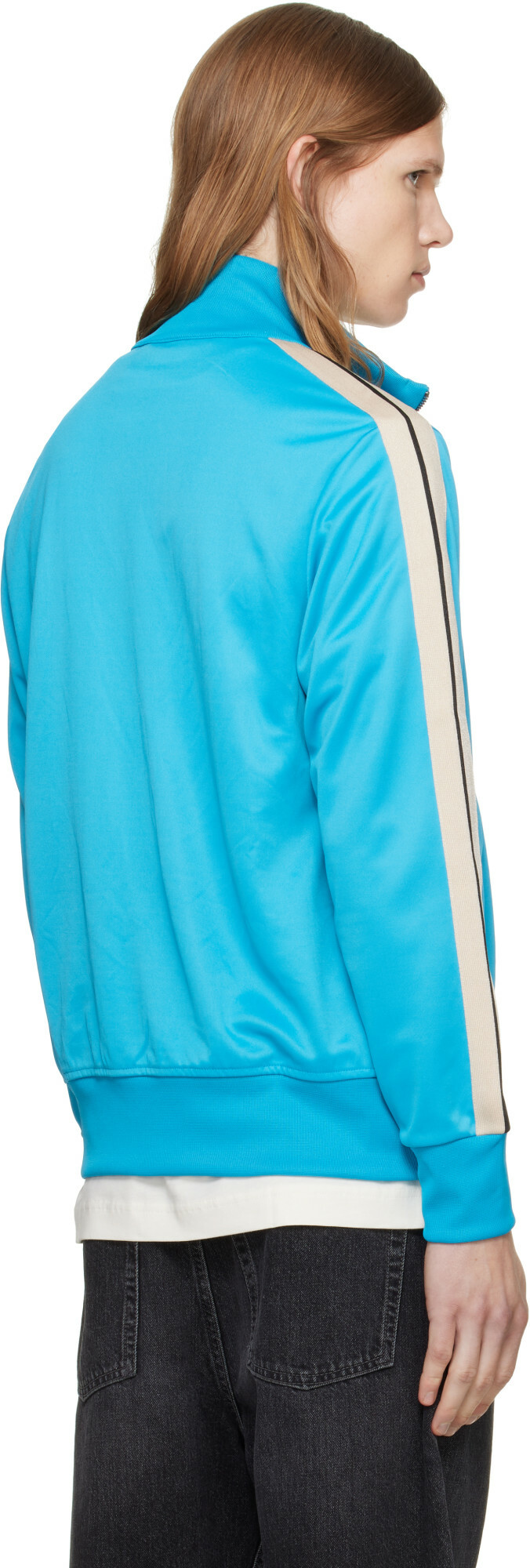 Palm Angels Blue Classic Logo Track Jacket