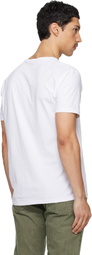 Paul Smith Five-Pack White Organic Cotton Logo Lounge T-shirts