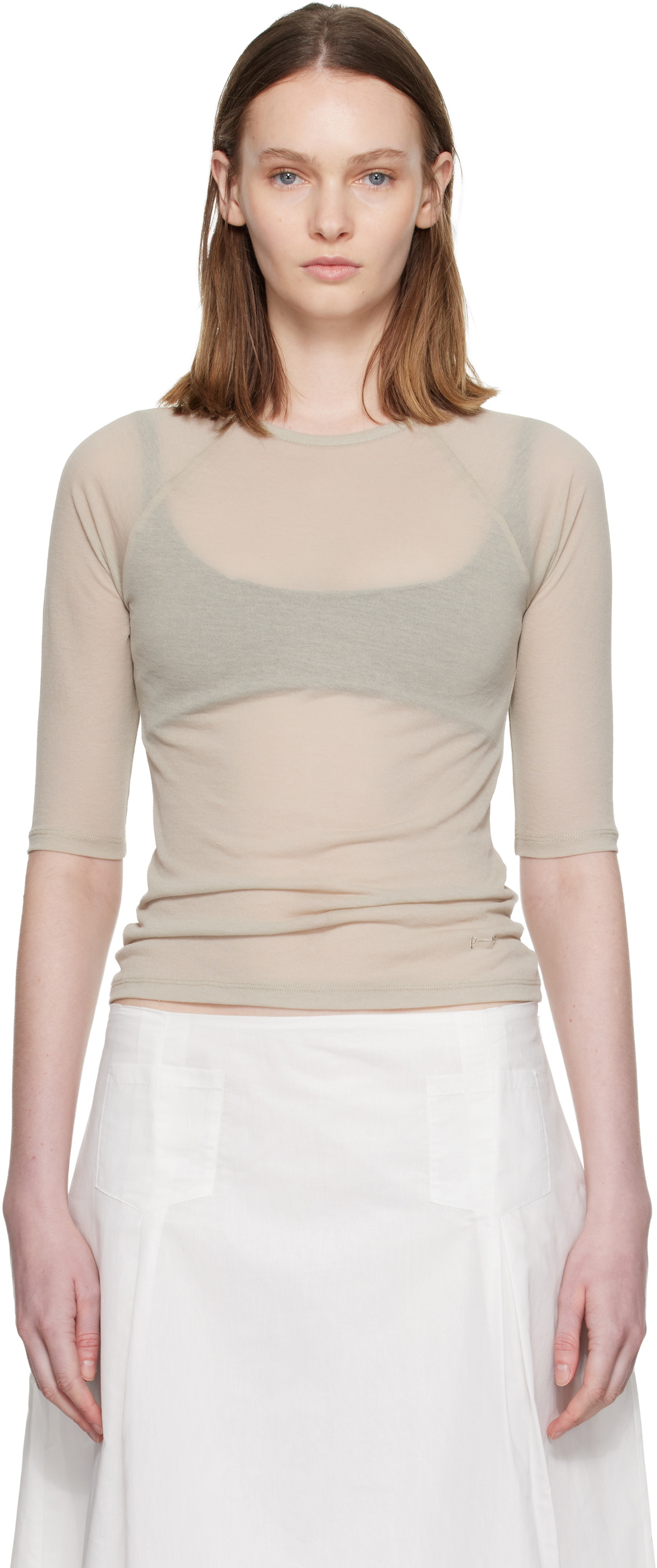 Paloma Wool Blue & White Loana T-shirt Paloma Wool