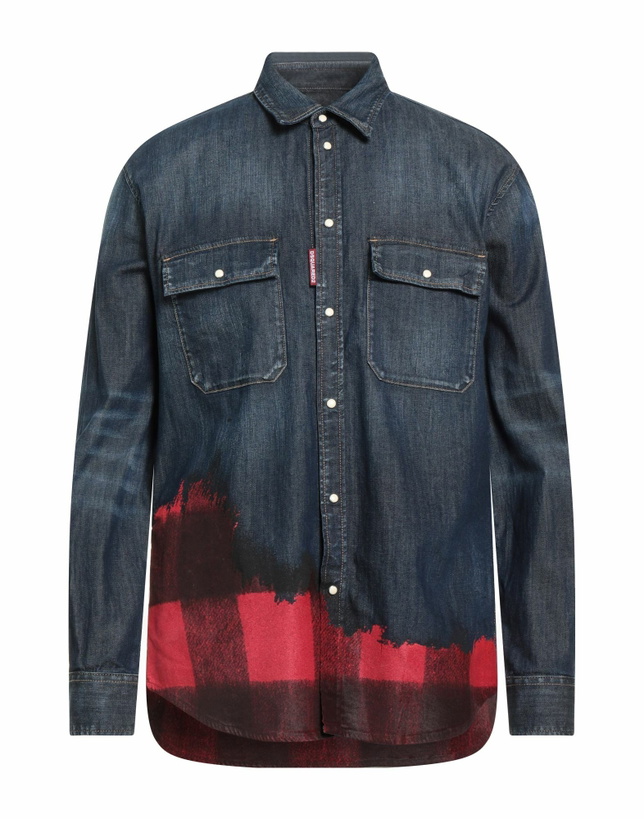 Photo: Dsquared2 Mens Denim shirt in Blue