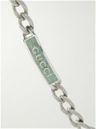 GUCCI - Sterling Silver and Enamel Chain Bracelet - Silver
