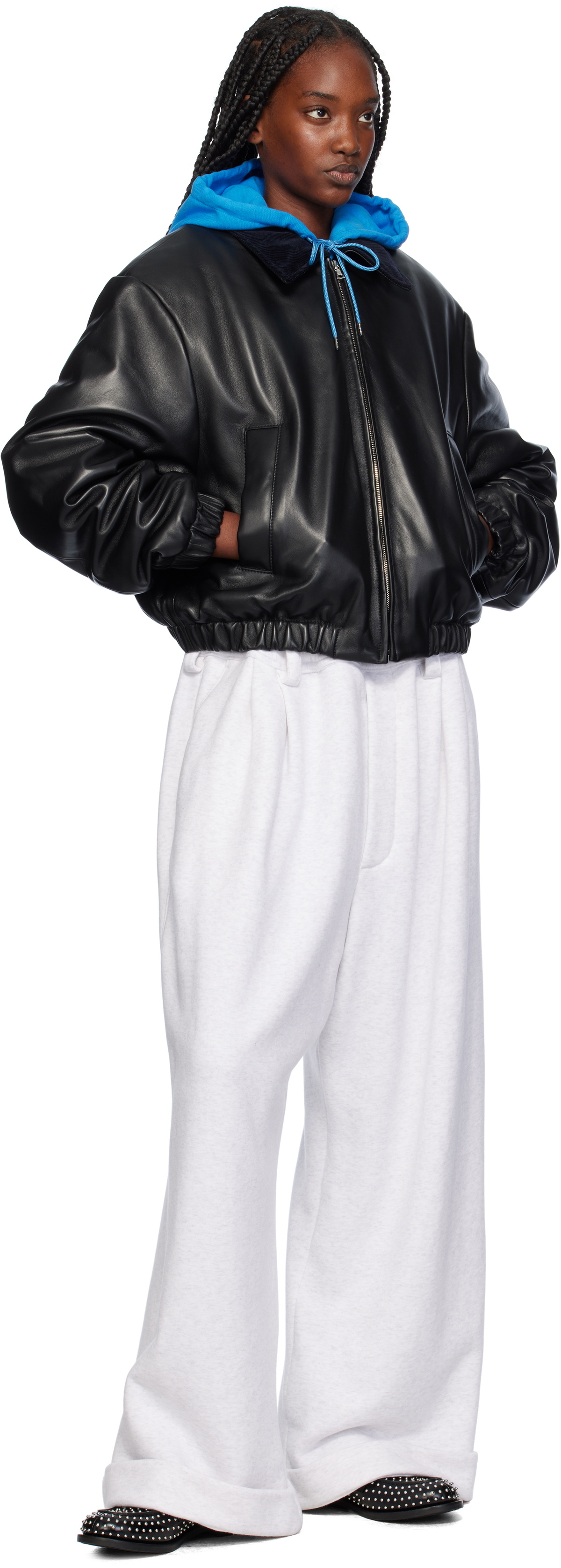 Meryll Rogge Gray Drawstring Chino Lounge Pants