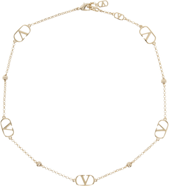 Photo: Valentino Garavani VLogo Signature Metal Necklace