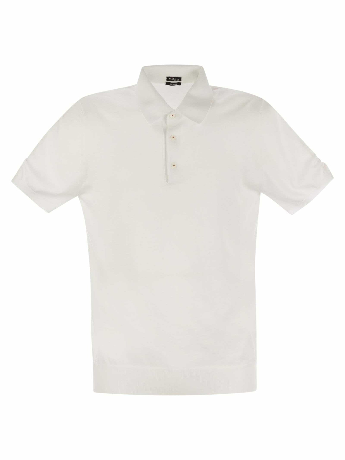 Kiton Iconic Electric Blue Cotton Polo Shirt Kiton