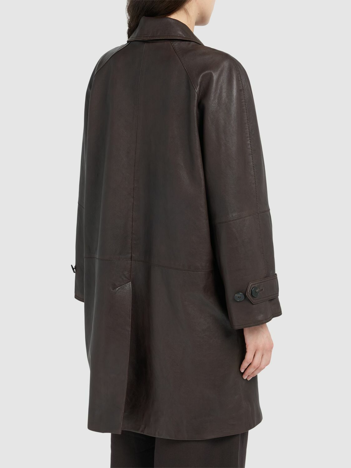 WEEKEND MAX MARA Petra Leather Short Coat Weekend Max Mara