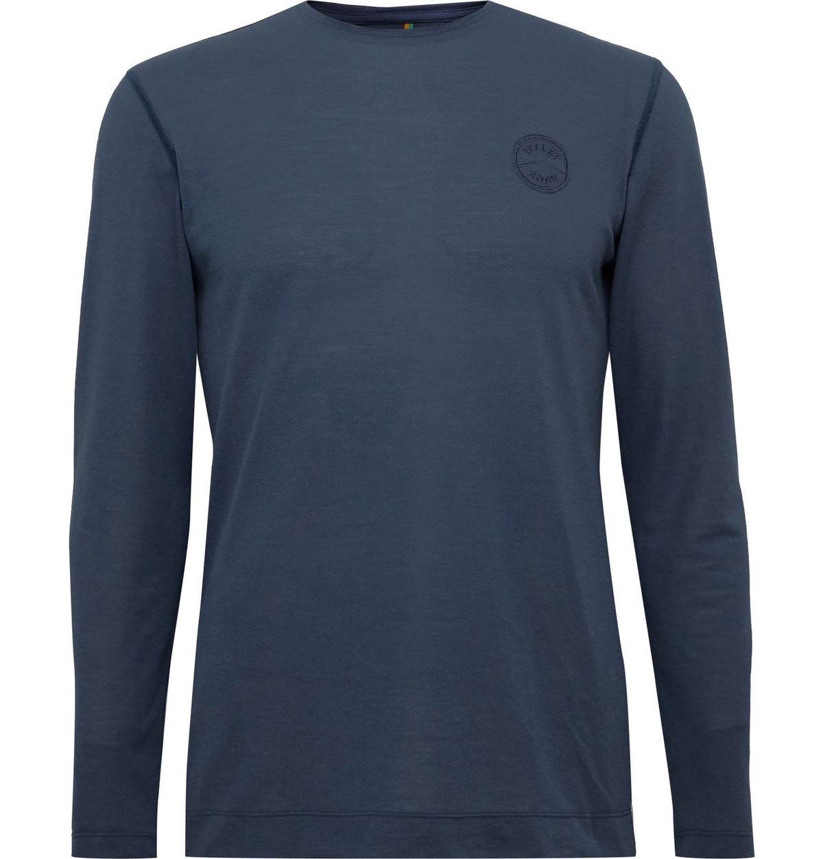 Iffley Road - Hove Striped Drirelease Piqué Top - Blue