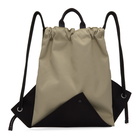 Issey Miyake Men Beige and Black Kinchaku Backpack