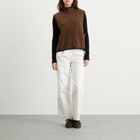Nothing Written Women's Dicky Zip-Up Vest in Camel