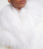 The Attico Faux fur cropped coat