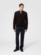 Missoni - Wool and viscose mélange V-neck pullover, Men, Brown