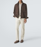 Brioni Suede penny loafers