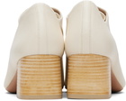 LEMAIRE Off-White Souris Classic 55 Derby Heels