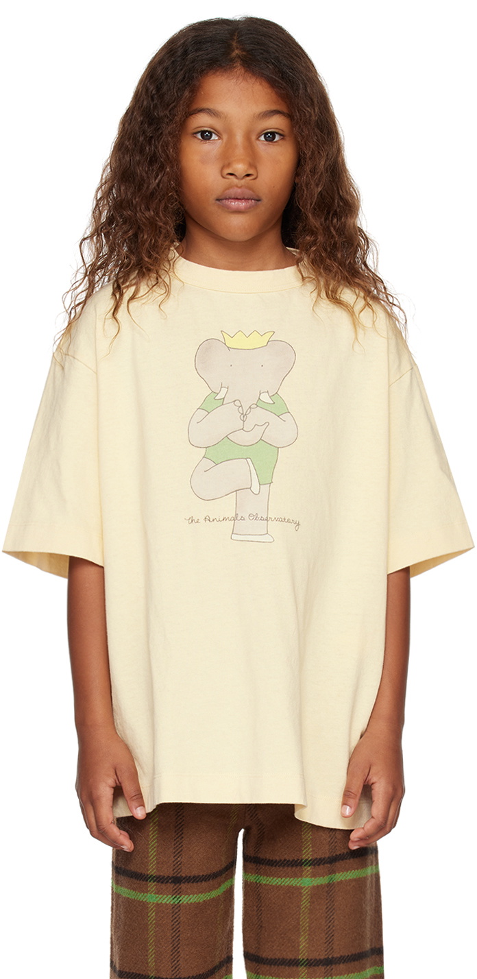 The Animals Observatory Kids Yellow Rooster T-Shirt