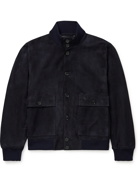 Paul Smith - Suede Bomber Jacket - Blue
