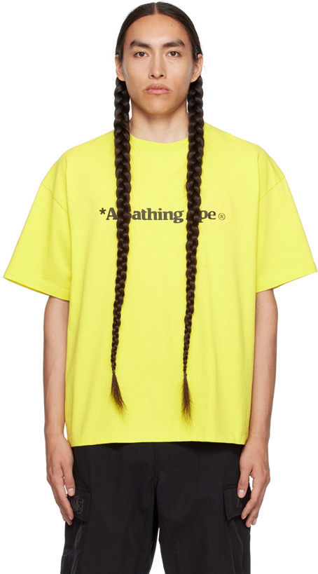 Photo: BAPE Yellow Relaxed-Fit T-Shirt