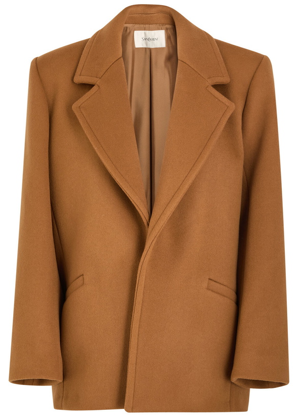 Photo: Yves Saint Laurent Wool Blazer Jacket Beige