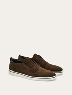 Ferragamo Mens Derby slip-on in Brown