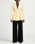 Manila Grace Womens Blazer in Yellow