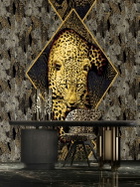 ROBERTO CAVALLI Gold Foil Printed Wallpaper