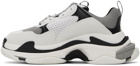 Balenciaga Black & Gray Triple S Sneakers