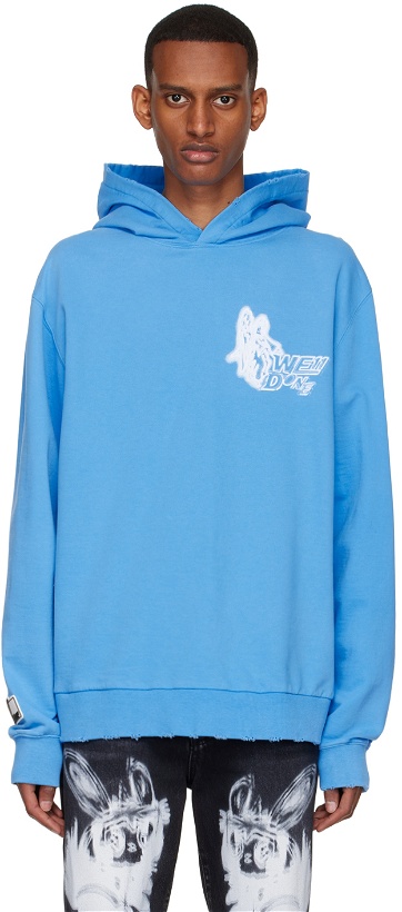 Photo: We11done Blue Cotton Hoodie