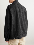 Off-White - Oversized Logo-Appliquéd Cotton-Canvas Trucker Jacket - Black