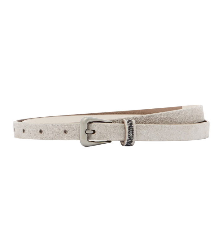 Photo: Brunello Cucinelli Monili suede belt
