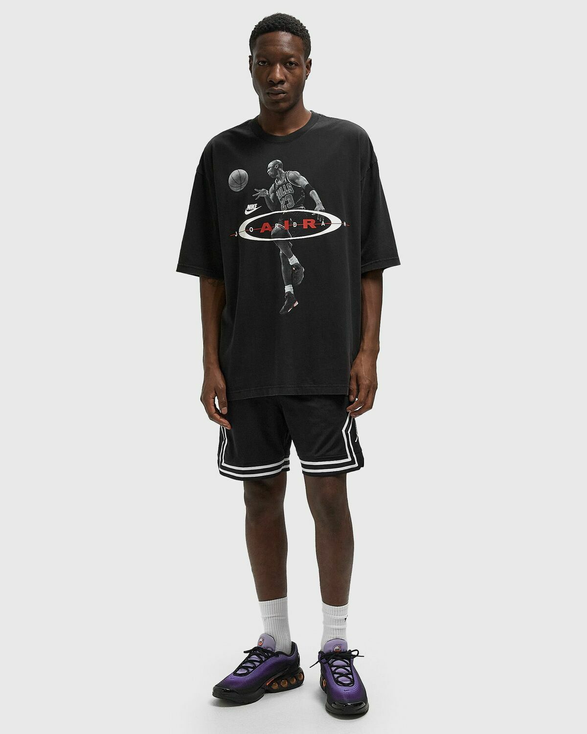 Jordan BRK 2AIR REISSUE SS CREW Black Mens Shortsleefe