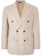 Thom Sweeney - Unstructured Double-Breasted Cashmere Blazer - Neutrals