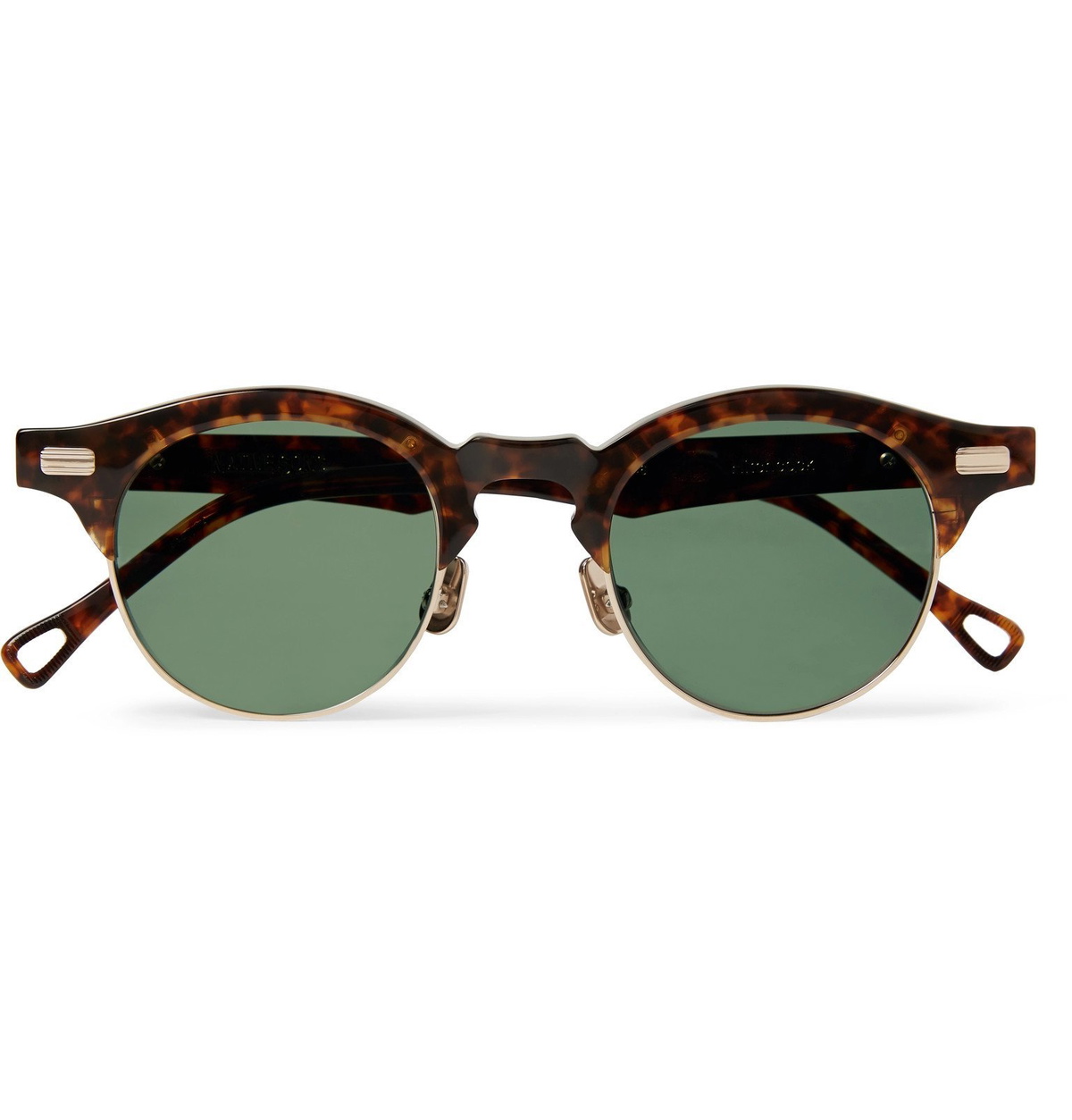 Native Sons - Hitchcock Round-Frame Tortoiseshell Acetate and Gold