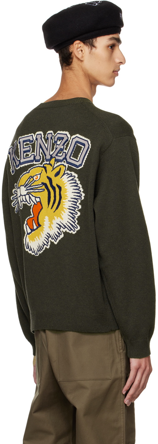 Kenzo jumper khaki hotsell