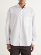De Bonne Facture - Architect Striped Cotton-Poplin Shirt - White