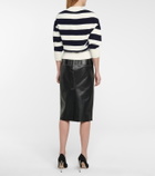Alexander McQueen Striped wool-blend cardigan