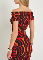 Pucci Printed Seersucker top Orange