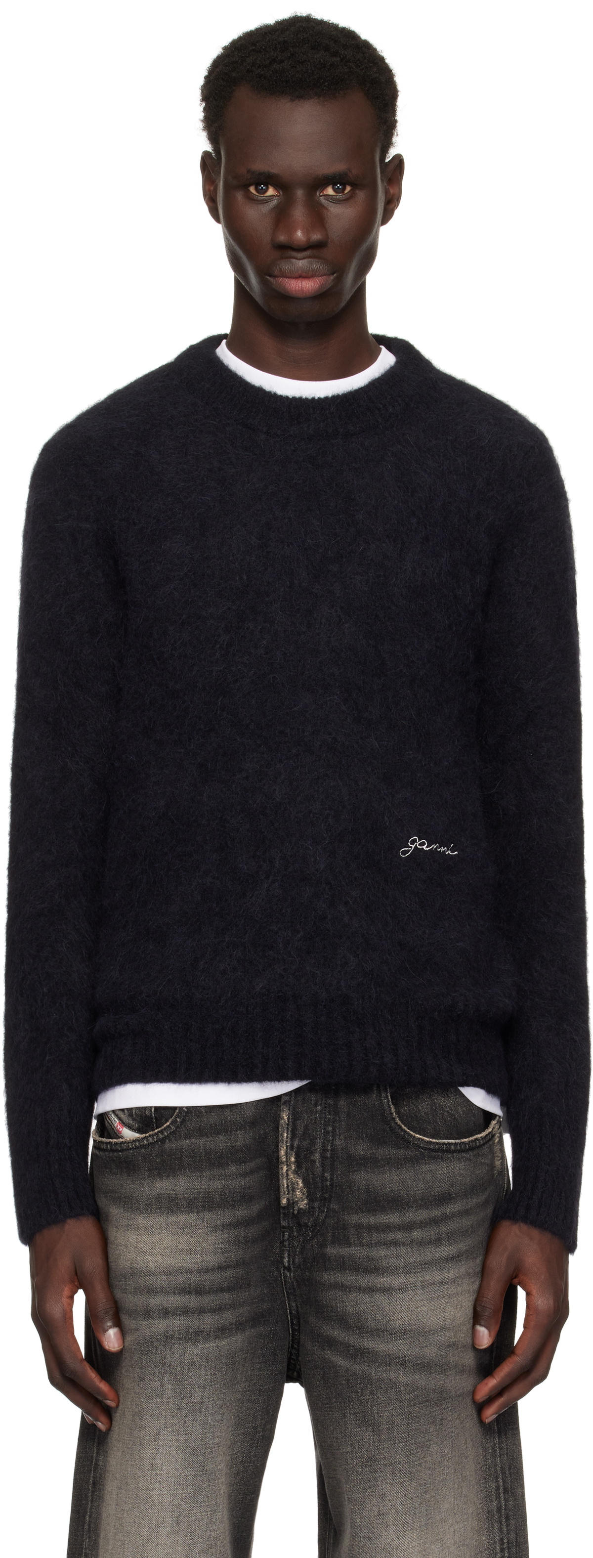 GANNI Black Knit Sweater