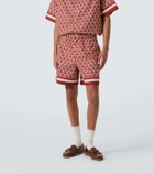 Valentino Toute La V cotton poplin Bermuda shorts