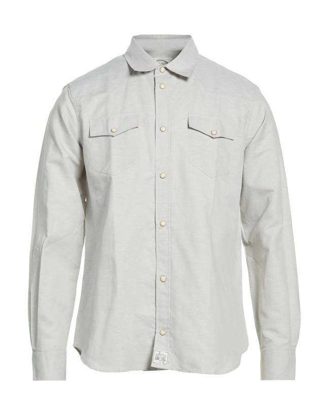 Photo: Maison Kitsuné Mens Shirt Light in Grey