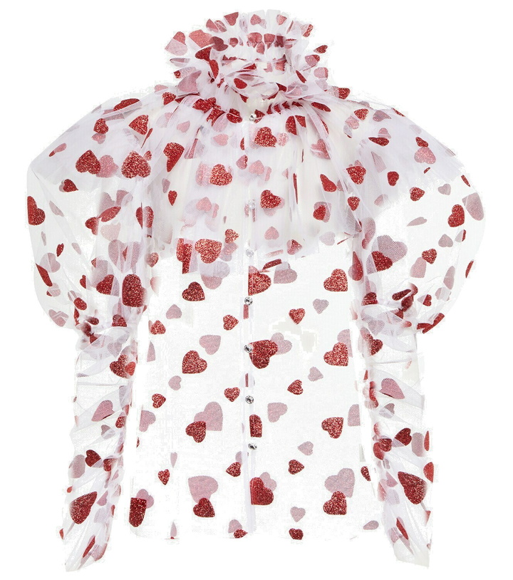 Photo: Rodarte - Glittered tulle blouse