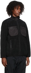 Descente Allterrain Black Sherpa Fleece Boa Jacket