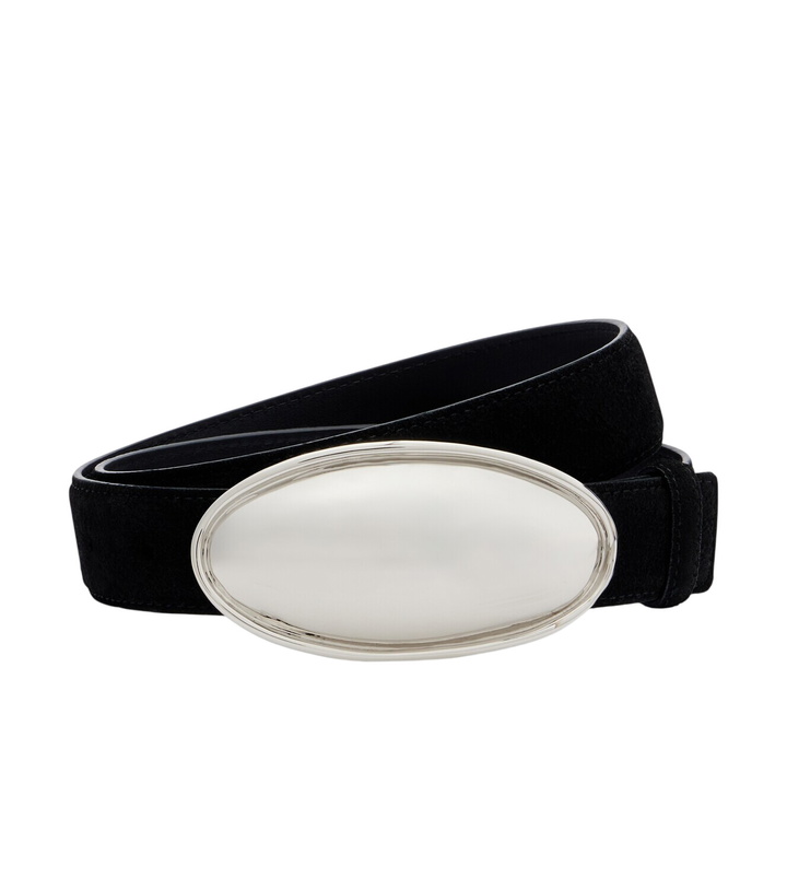 Photo: Altuzarra Oval Plaque suede belt
