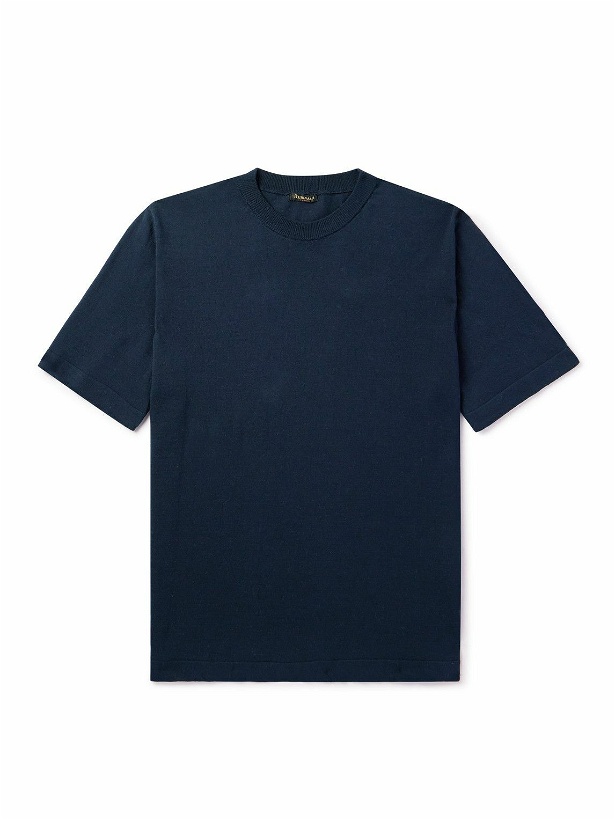 Photo: Rubinacci - Slim-Fit Cotton T-Shirt - Blue