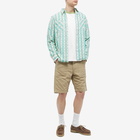 RRL Men's Farrell Check Shirt in Green/Cream