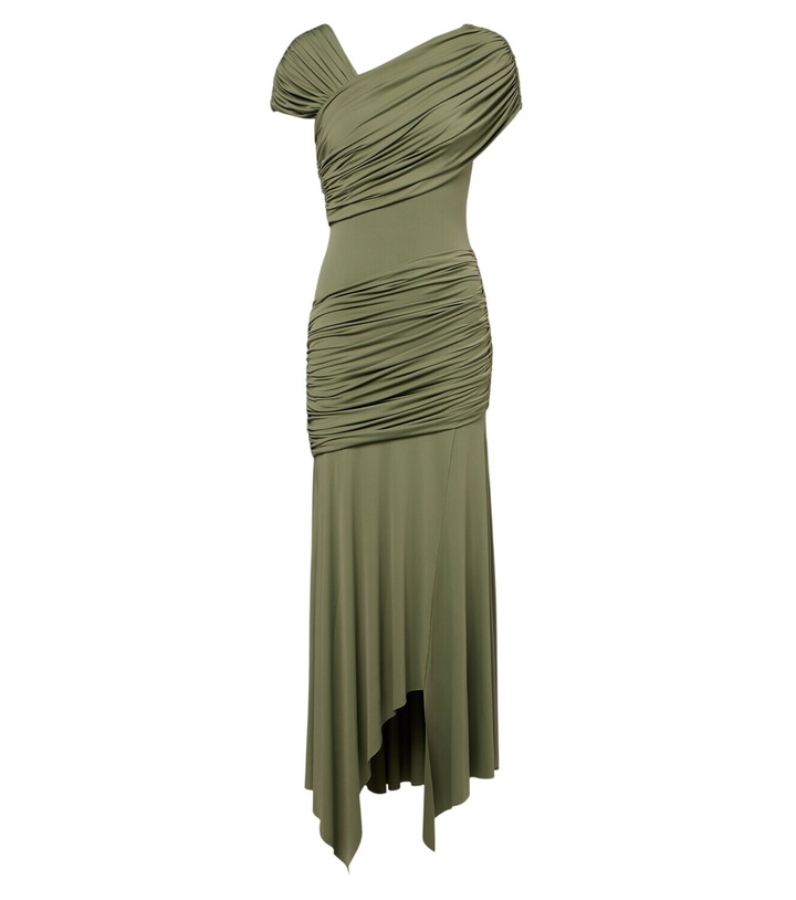Photo: De La Vali Hela asymmetric ruched jersey mididress