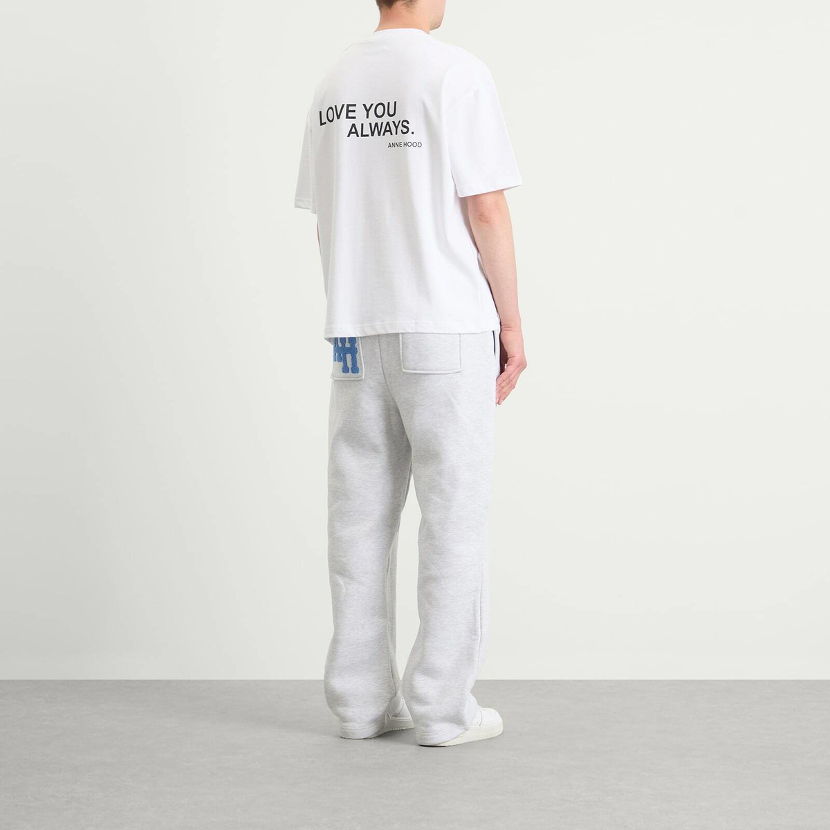 ANNIE HOOD Men's Love You Always T-Shirt in White