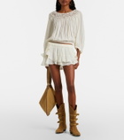 Isabel Marant Geisa tiered silk miniskirt