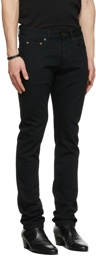 Saint Laurent Black Slim Worn Jeans