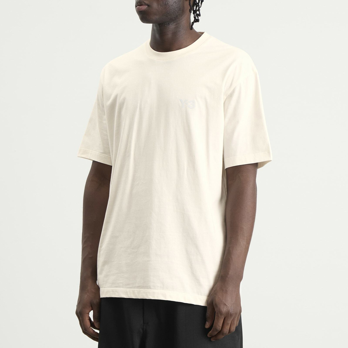 Y-3 Men's Logo T-Shirt in Beige