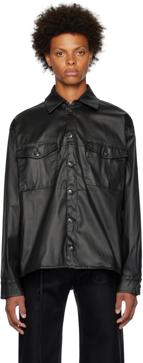 Ottolinger Black Oversized Denim Shirt